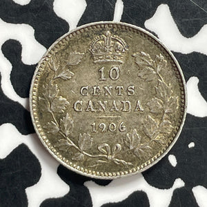 1906 Canada 10 Cents Lot#JM9550 Silver! Nice!