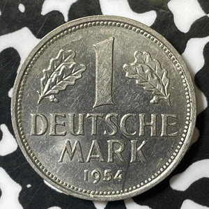 1954-J West Germany 1 Mark Lot#E4981 Nice! Key Date!