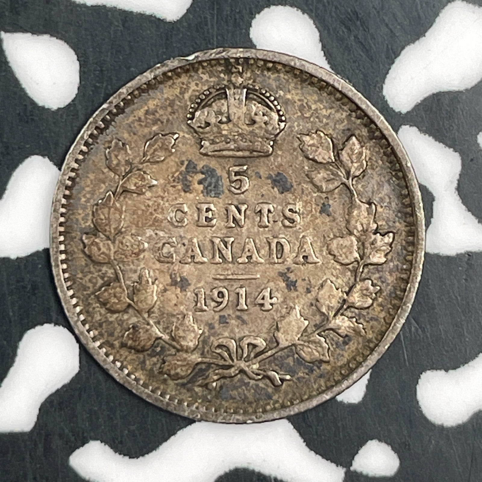 1914 Canada 5 Cents Lot#F6754 Silver!