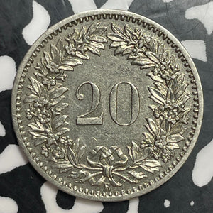 1885-B Switzerland 20 Rappen Lot#T2476