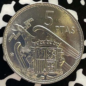 1957(59) Spain 25 Pesetas Lot#T3075 High Grade! Beautiful!