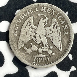 1890-Go R Mexico 5 Centavos Lot#T6892 Silver!