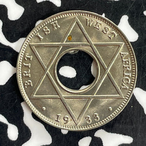 1933 British West Africa 1/10 Penny Lot#C1154 High Grade! Beautiful!