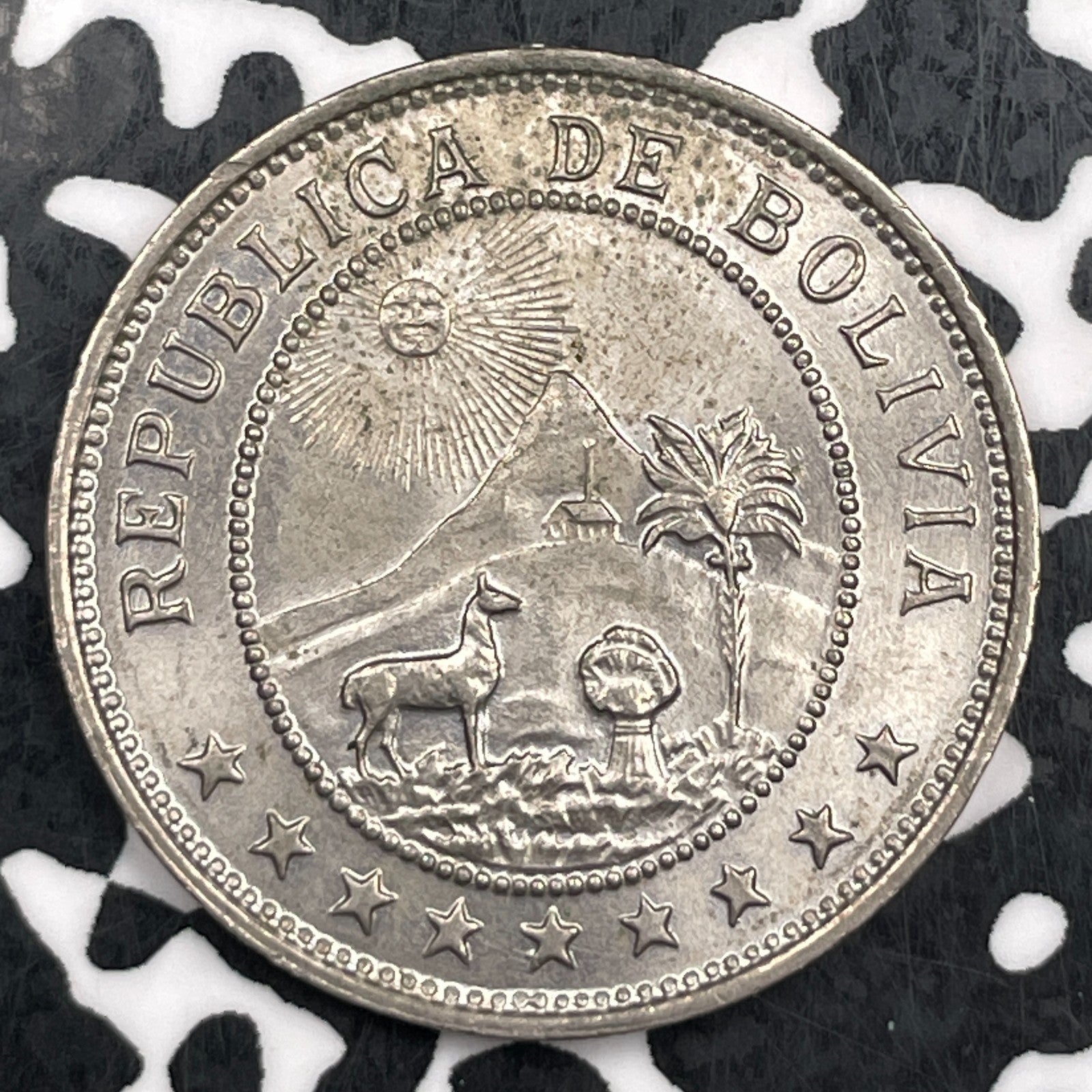 1939 Bolivia 50 Centavos Lot#F5475 High Grade! Beautiful!