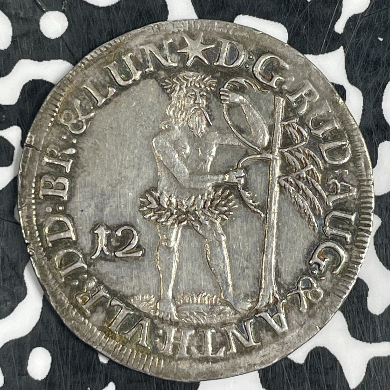 1695 Germany Brunswick-Wolfenbuttel 12 Mariengroschen Lot#JM0676 Silver! Wildman