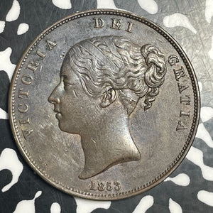 1853 Great Britain Victoria 1 Penny Lot#JM9161 Nice!