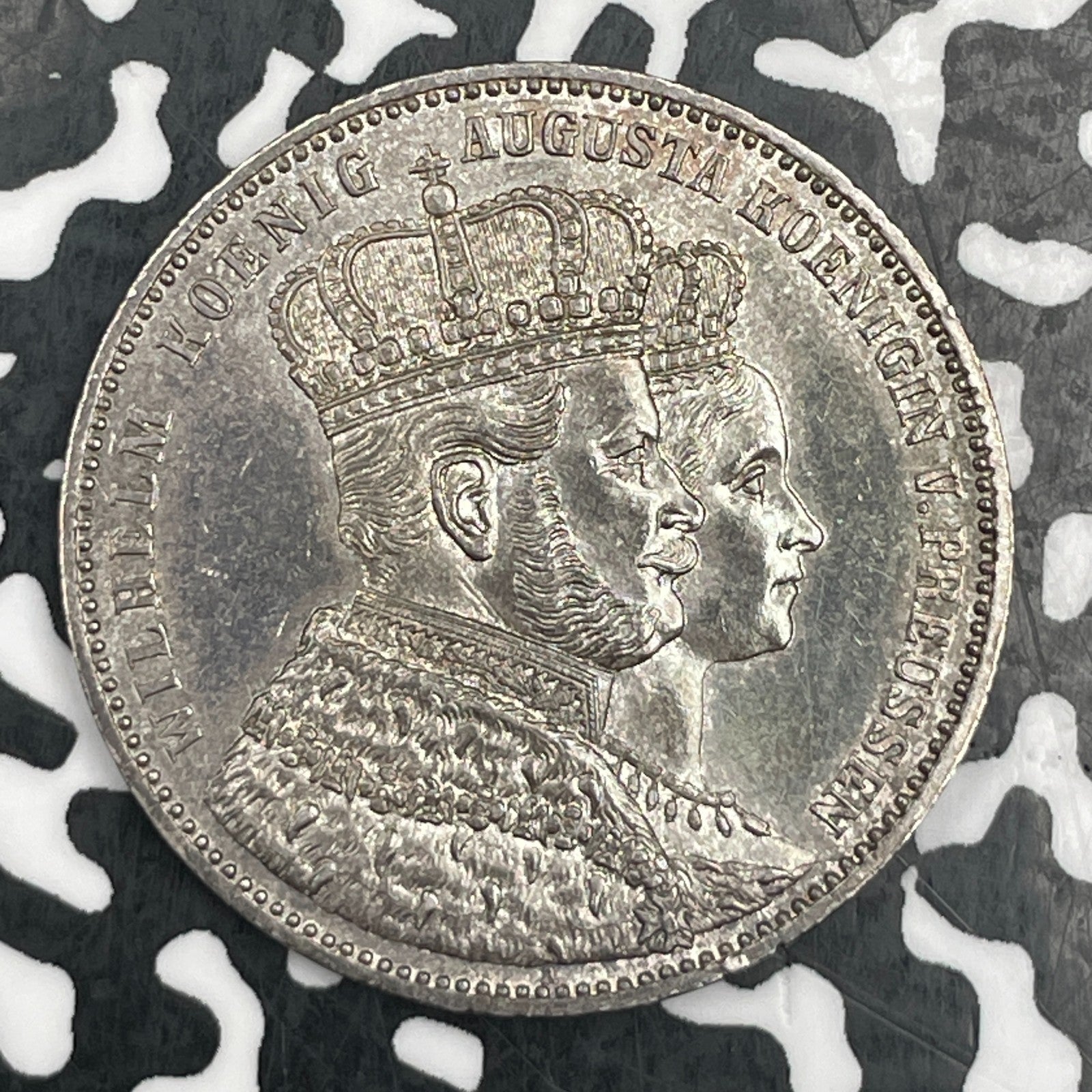 1861-A Germany Prussia 1 Thaler Lot#JM1622 Silver! High Grade! Beautiful! KM#488