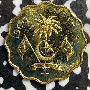 1960 Maldives 10 Lari Lot#E3859 Proof!
