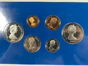 1977 Solomon Islands 10x Coin & Currency Proof Set Lot#B2199 Including Silver!