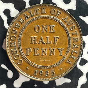 1935 Australia 1/2 Penny Half Penny Lot#T7538