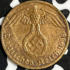 1938-A Germany 1 Pfennig Lot#D8323