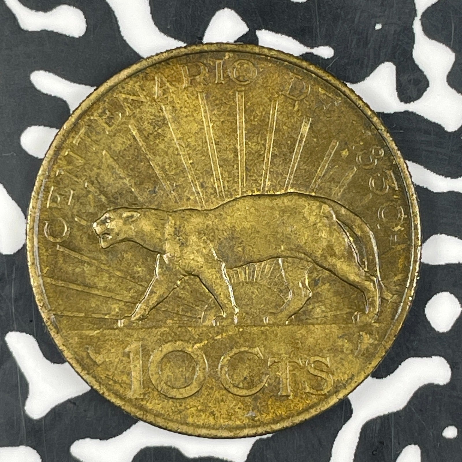 1930 Uruguay 10 Centesimos Lot#C9308 Nice!