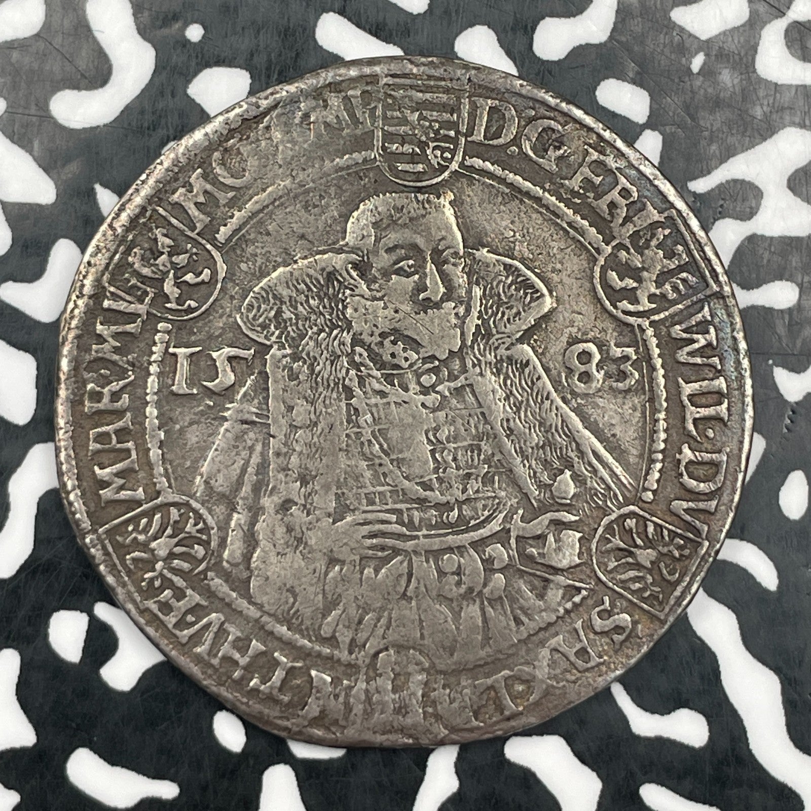 1583 Germany Saxe-Weimar 1 Thaler Lot#JM2021 Large Silver! DAV-9770