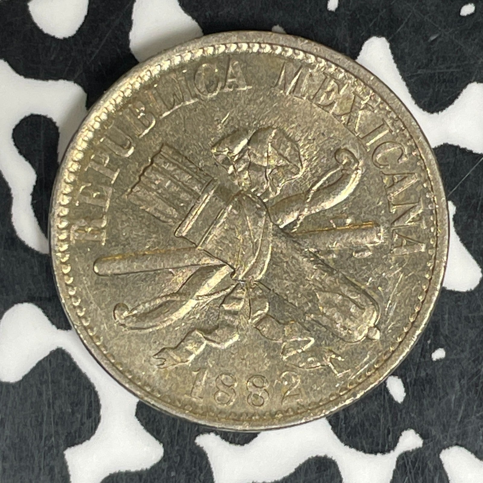 1882 Mexico 5 Centavos Lot#C6250 High Grade! Beautiful!