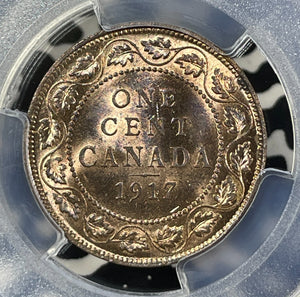 1917 Canada Large Cent PCGS MS64RB Lot#G038 Choice UNC!