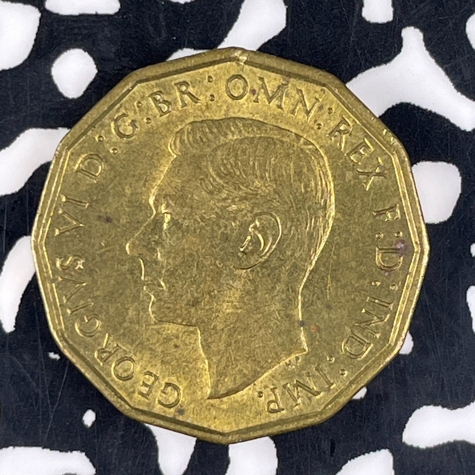 1943 Great Britain 3 Pence Threepence Lot#F1644 High Grade! Beautiful!