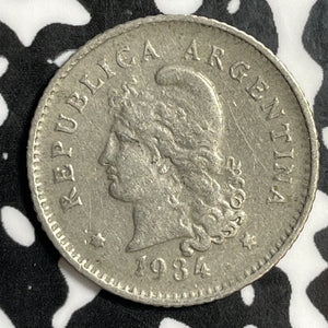 1934 Argentina 10 Centavos Lot#E5735