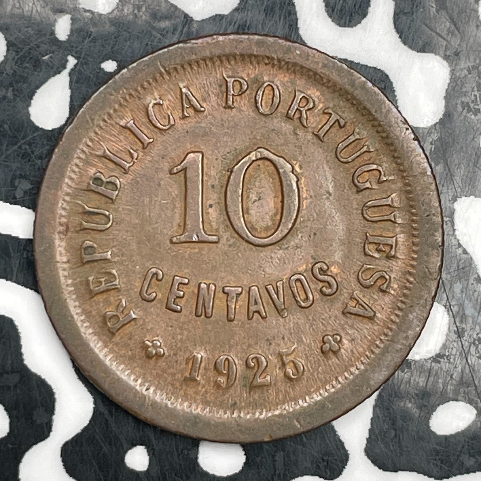 1925 Portugal 10 Centavos Lot#N2507