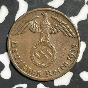 1938-A Germany 1 Pfennig Lot#E6315