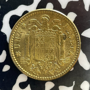 1963 (63) Spain 1 Peseta Lot#T3003 High Grade! Beautiful!