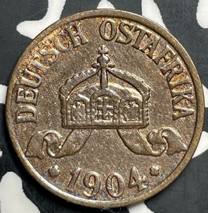 1904-A German East Africa 1/2 Heller Lot#T9375 High Grade! Beautiful!