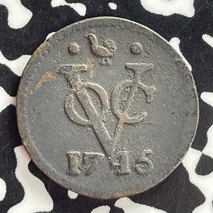 1745 Netherlands East Indies West Friesland 1 Duit Lot#T7453
