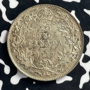 1919 Canada 25 Cents Lot#T7147 Silver! Nice!