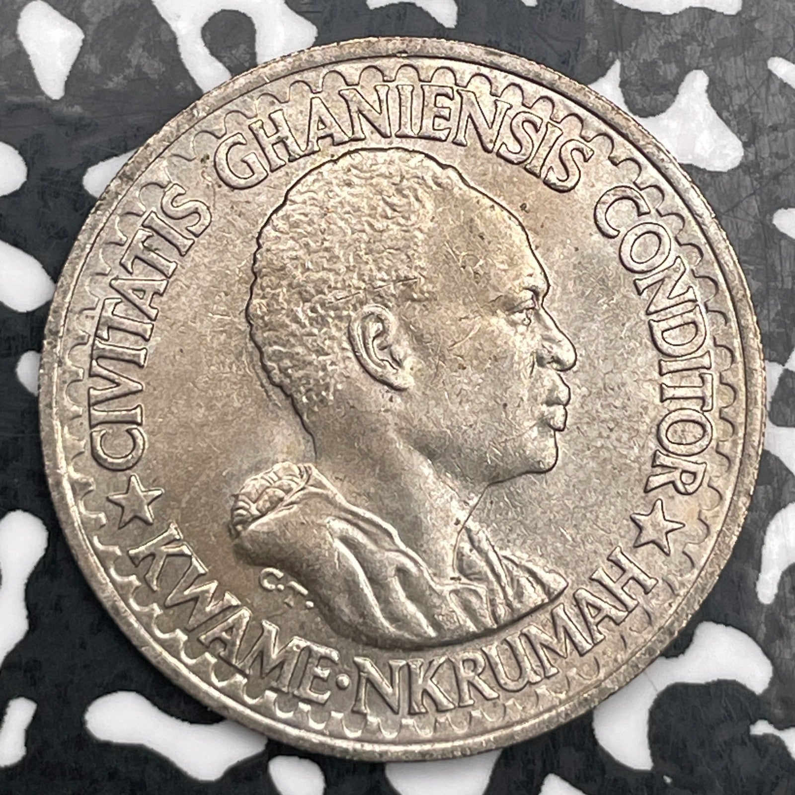 1965 Ghana 50 Pesewas Lot#F6578 High Grade! Beautiful!