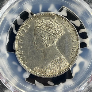 1849 G.B. Victoria 1 'Godless' Florin PCGS Cleaned-UNC Details Lot#G791 Silver!