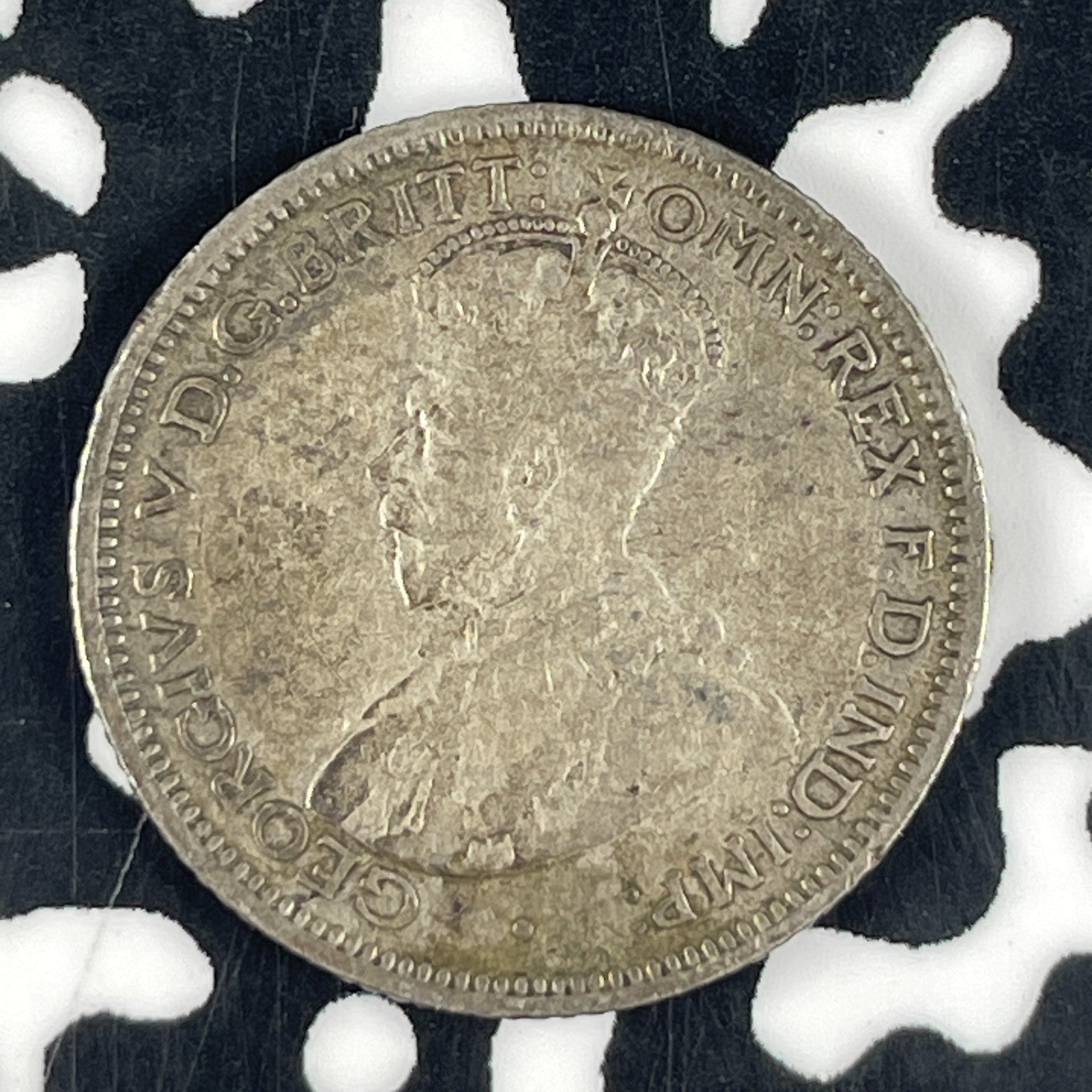 1934 Australia 6 Pence Sixpence Lot#F1538 Silver!