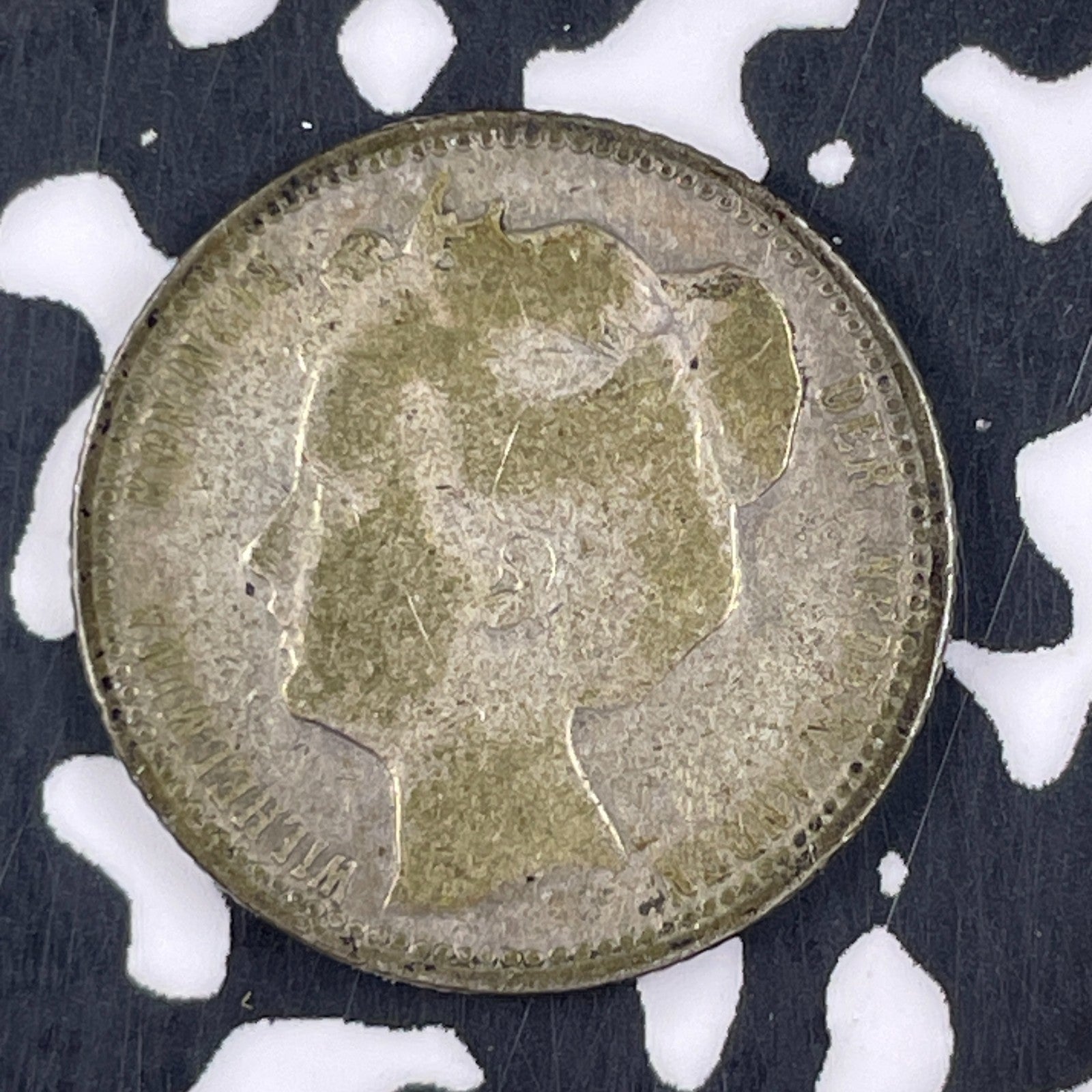 1904 Netherlands 25 Cents Lot#F4633 Silver!