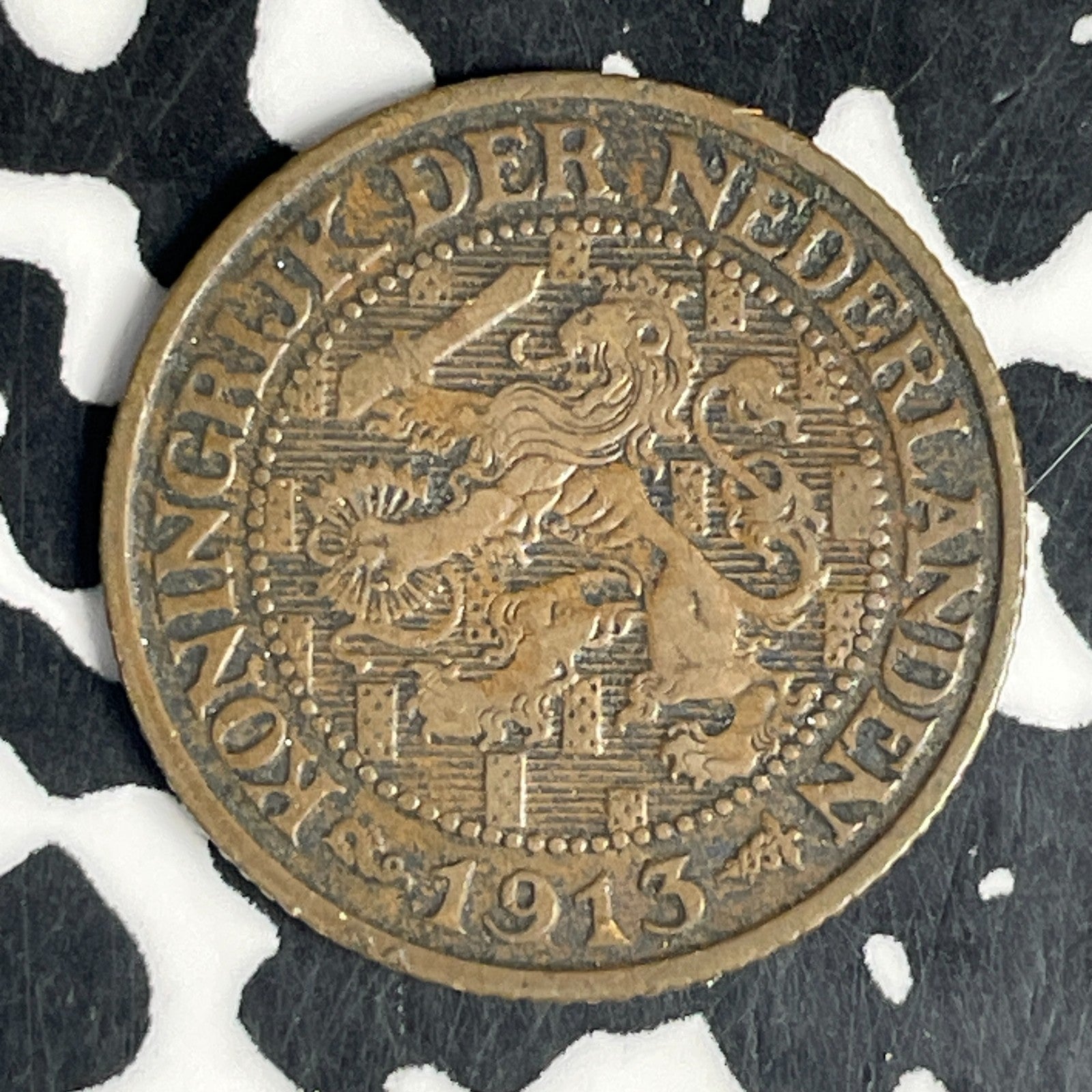 1913 Netherlands 1 Cent Lot#C6363