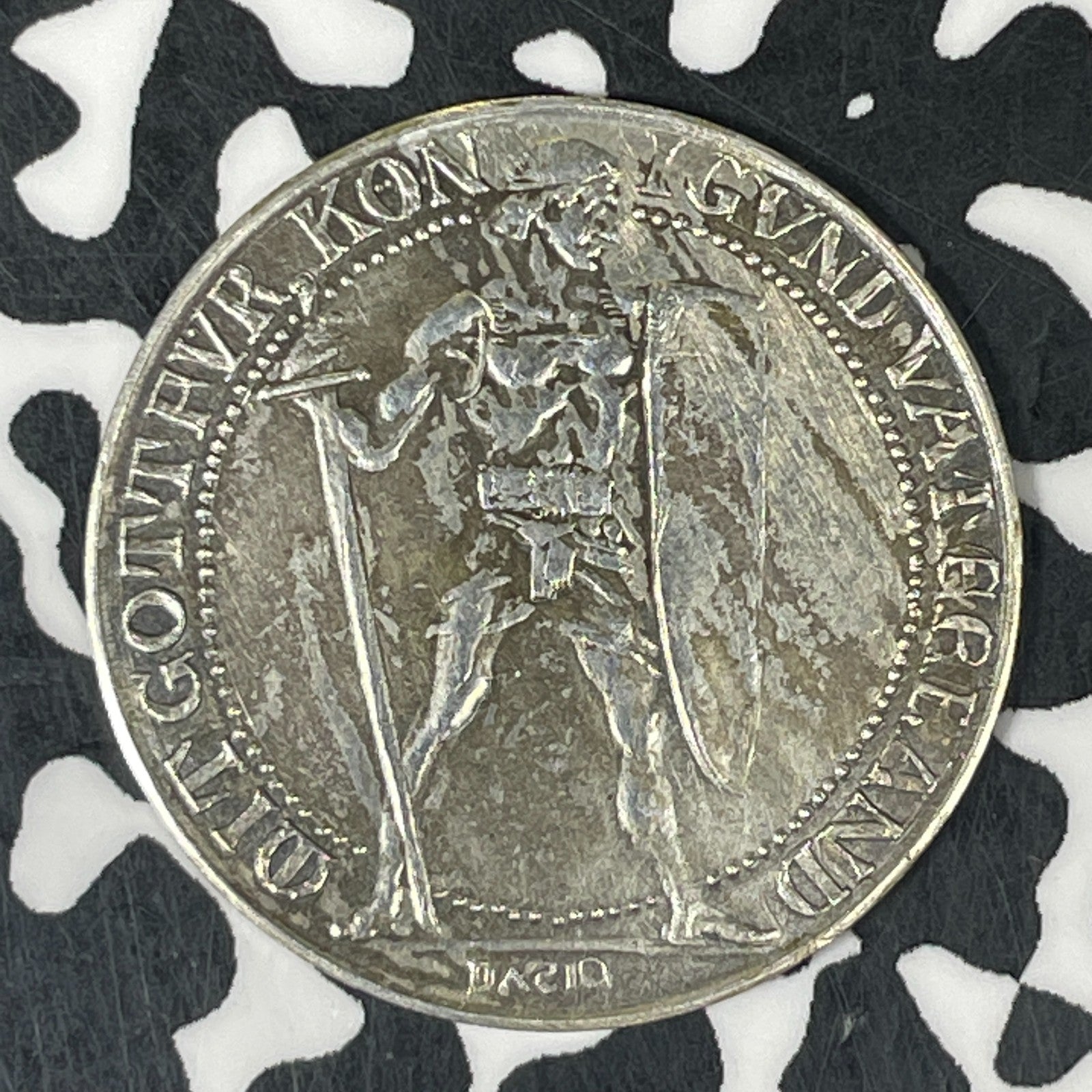 (1907) Germany 1 Mark Pattern By M. Dasio Lot#JM0579 Very Scarce!  Schaaf-1762