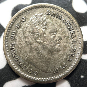 1834 Great Britain William IV 1 1/2 Pence Lot#JM7111 Silver! Nice!