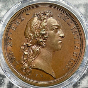 "1747" France Louis XV Battle Of Lauffeldt Medal PCGS SP63 Lot#G6968 Restrike