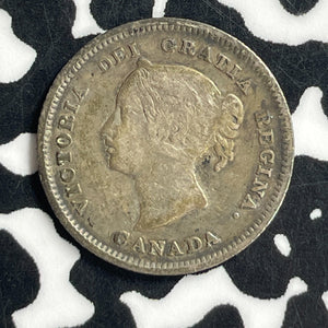 1880-H Canada 5 Cents Lot#T6947 Silver!