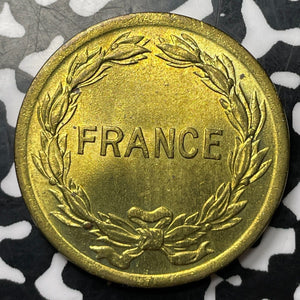 1944 France Allied Occupation 2 Francs Lot#E9513 High Grade! Beautiful! KM#905
