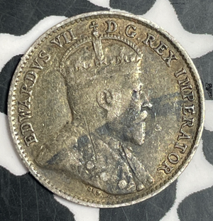 1910 Canada 5 Cents Lot#T3324 Silver!