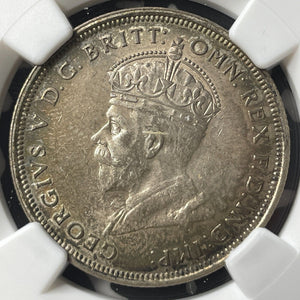 1927 Australia Parliament 1 Florin NGC MS62 Lot#G8783 Silver! Nice UNC!