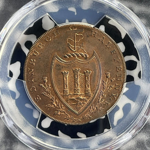 1790 Scotland Edinburgh 1/2 Penny Conder Token PCGS MS64RB Lot#G765 DH#25