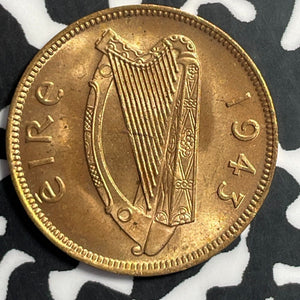 1943 Ireland Farthing Lot#E8057 High Grade! Beautiful!