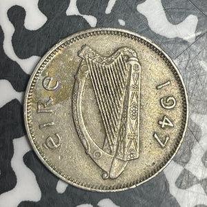 1947 Ireland 6 Pence Sixpence Lot#T6351