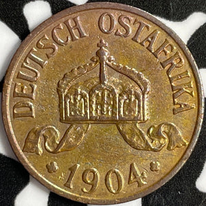 1904-A German East Africa 1/2 Heller Half Heller Lot#D9218 Nice!