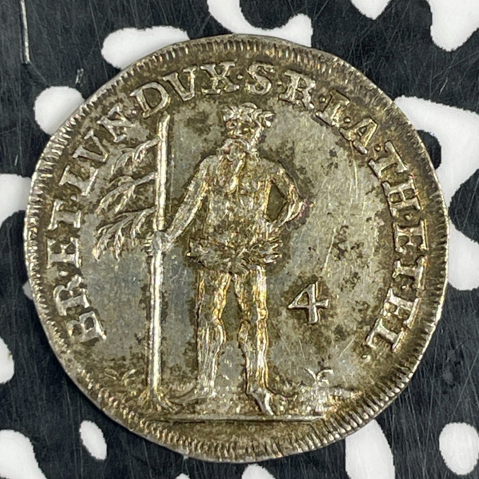 1740 Germany Brunswick-Wolfenbuttel 4 Mariengroschen Lot#JM0678 Silver! Wildman