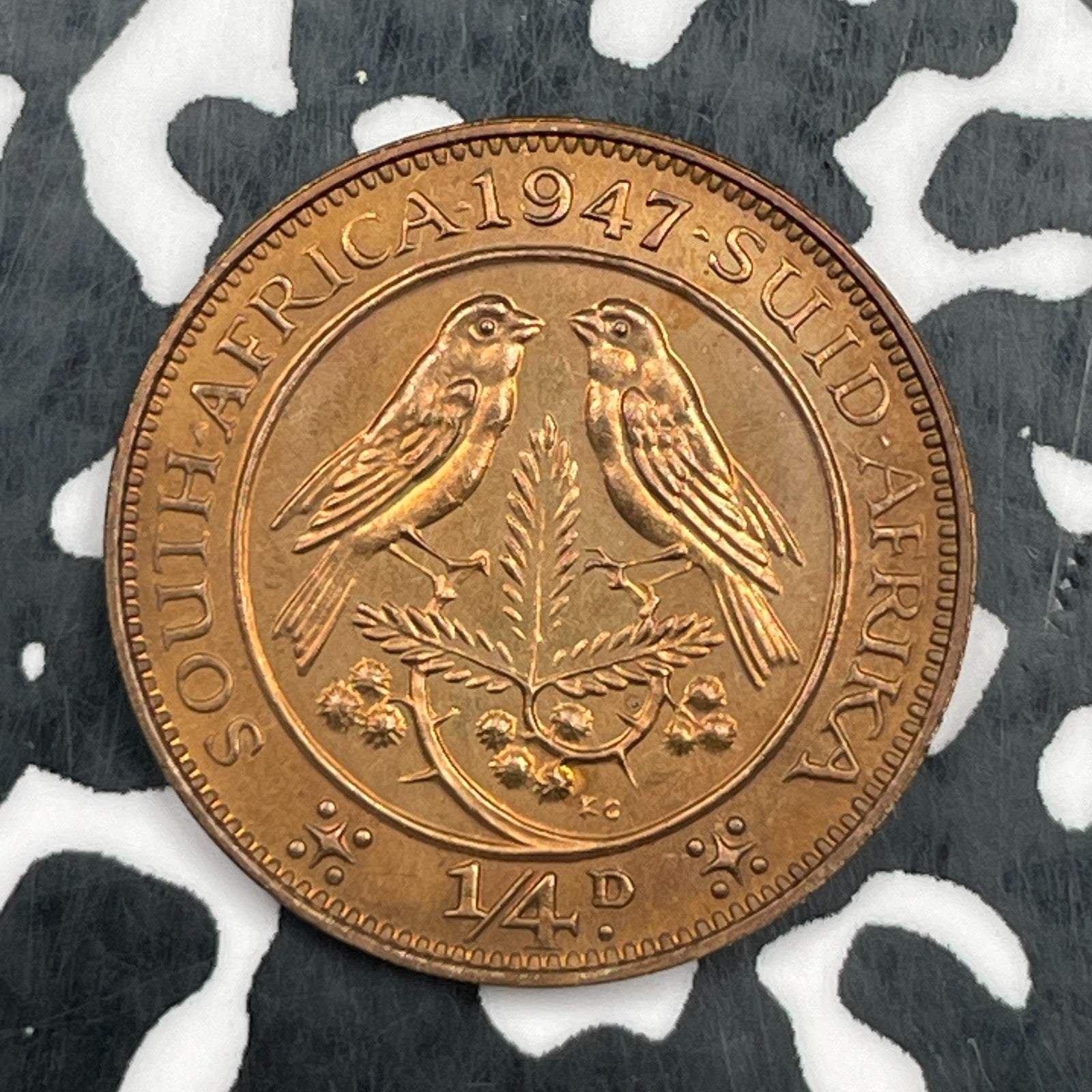 1947 South Africa Farthing Lot#N1226 Proof!