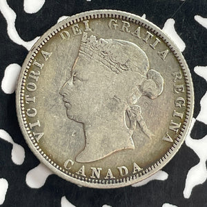 1881-H Canada 25 Cents Lot#T7728 Silver!