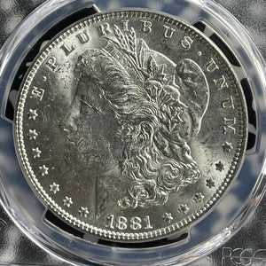 1881 U.S. $1 Morgan Dollar PCGS MS63 Lot#G582 Silver! Choice UNC!