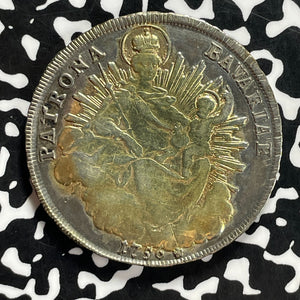 1756 Germany Bavaria 1 Thaler Lot#JM9869 Large Silver!
