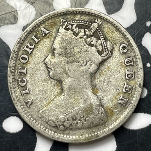 1901 Hong Kong 10 Cents (10 Available) (1 Coin Only) Silver!