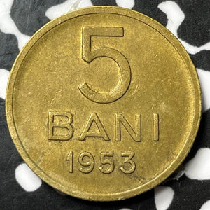 1953 Romania 5 Bani Lot#D8437 Nice!